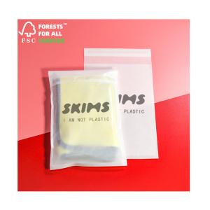 Quality Autumn Clothing / Cotton Padded Clothing Packaging Wax Paper Bag Biodegradable wholesale