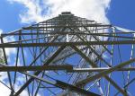 High Wind Speed Angle Steel Tower , Customized Height Electric Transmission