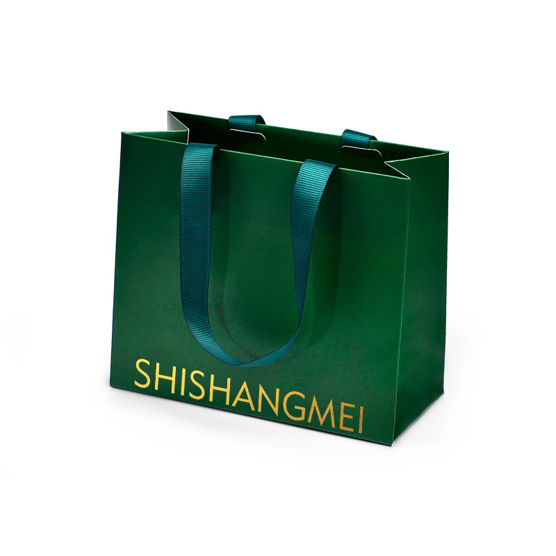 Custom Order Acceptable Luxury Logo Printed Shopping Bag for Beautiful Holiday Gift