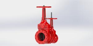 Quality High Grade Rubber Disc Resilient Seated UL FM Gate Valve Flange Type wholesale