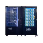 High Capacity Outdoor Combo Vending Machine With Weatherproof House Street Food