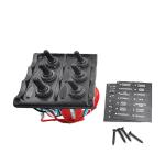 12V Boat Electricals IP65 6-Key Multifunction Marine Toggle Switch