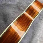 39 Inch OOO KOA Wood Acoustic Guitar Ebony Fingerboard Abalone Inlay With Pickup