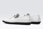 Hand Painted Flat Soft Leather Loafers , Printed Mens Patterned Loafers