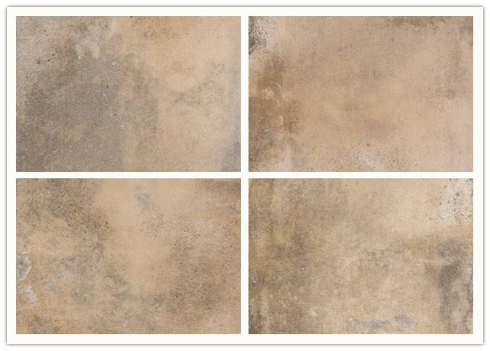Hand Painted Cement Look Porcelain Tile / High Bright 300x300 Floor Tiles