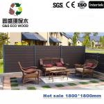 Wood Grain Composite Garden Fence Panels Full Privacy Horizontal Composite