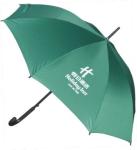 Black Plastic Tip Custom Hotel Umbrellas Nylon 190T Pongee Fabric