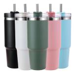 30oz Powder Coated Travel Mug 18/8 Stainless Steel