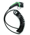 250V 32A J1772 Type 1 Charging Cable Tethered Open End Coiled Cable