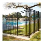 America Market Fancy Garden Powder Coated Black Metal Fencing with 20x20mm