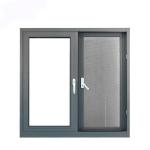 Double Glazed Black Aluminium Casement Windows ISO9001