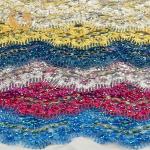 Gorgeous Clothing Blue Fashion Lace Trim Decoration 1 yard Length With Stones