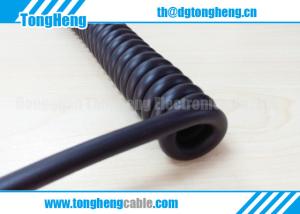 Quality Wear Resistant PUR Polyurethane Sheathed Automation Customized Spring Cable wholesale