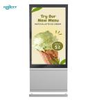 Weather Proof Floor Standing Lcd Advertising Player 65Inch Outdoor Kiosk Display