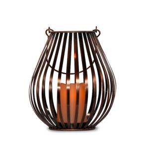 Quality Bronze Painted 260mm Hurricane Lights Candle Holders / Metal Candle Holder wholesale