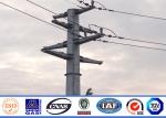 11.8M Gr65 Hot Dip Galvanized Steel Pole 5mm Wall Thickness Steel Transmission