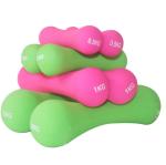 Bone Shaped Impregnated Dumbbells Women'S Rubber Covered Dumbbells Athlete