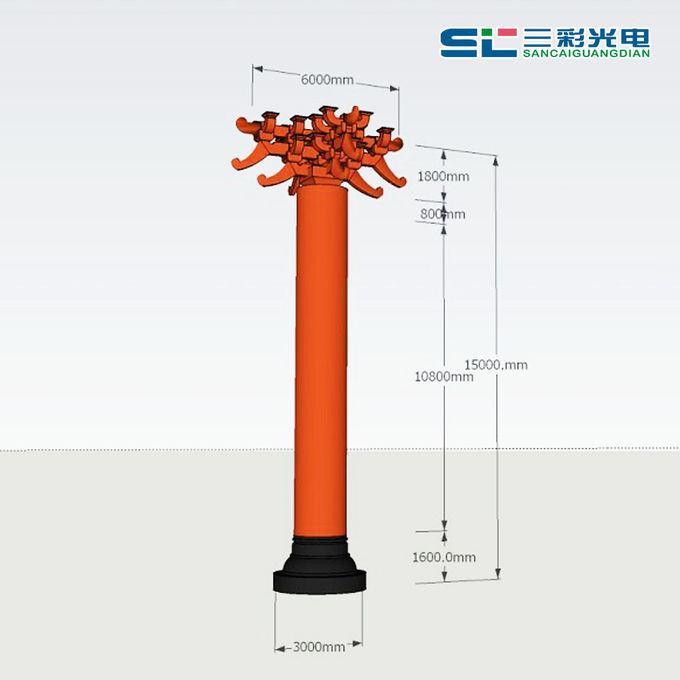 Creative 360 Degree Cylindrical LED Display Floor Standing Anti - Ultraviolet