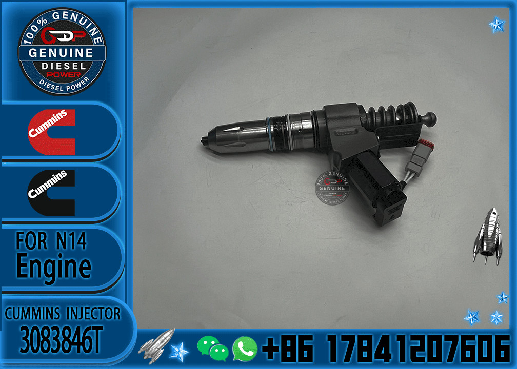 Construction Machinery PartsFuel Injector For N14 Diesel 3083846T 3083848F 3411766F 3080931F For CUMMINS Diesel Engine