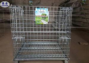 China Industrial Welded Steel Wire Container Storage Cages on sale