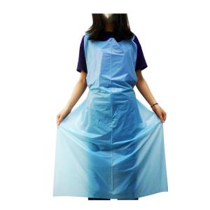 Quality Antibacterial Plastic Aprons On A Roll , Sleeveless Blue Disposable Aprons wholesale