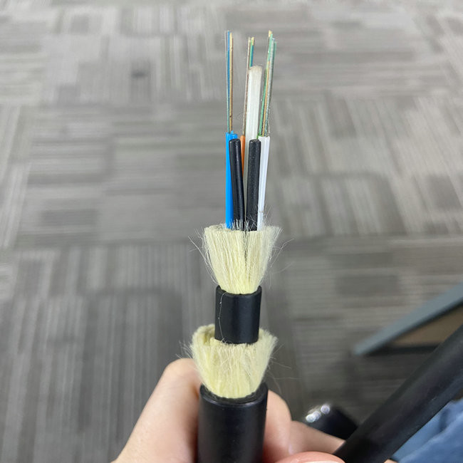 ADSS Fiber Optic Cable Span 100m Span 500m Span 24 Core Overhead Aerial