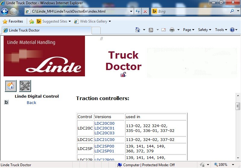 Linde Forklift Diagnostic Tool Parts Catalog Plus Pathfinder v3.6.2.11 Plus Doctorv2.01.05 EN DE Plus Truck Expert Plus