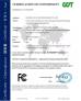Dongguan Miku Intelligent Technology Co., Ltd., Certifications