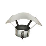 6in 1.2mm Chimney Pot Rain Cap Cowl Four Corners Ceramic Fibers Insulation