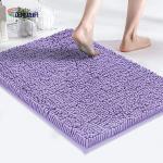 16"X24" Door Carpet Mats 1500GSM Microfiber Soft Plush Chenille PU Coating