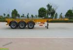 Heavy Mechanical Suspension Container Chassis Flatbed Truck Semi Trailer