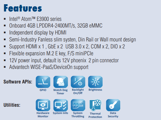 -Advantech- Embedded PCs EPC-S Series EPC-S201M00-S1A7E ,price favorable Delivery fast