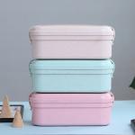 800ml Student Wheat Straw Lunch Box Sealed Single Layer