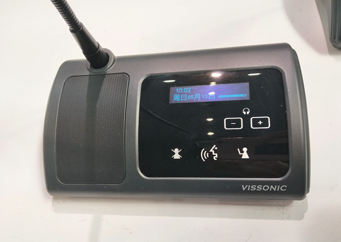 Touchable Button Boardroom Table Microphones For School / Conference Room Audio Equipment