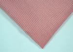 Soft Touch Cotton Yarn Dyed Fabric , Smooth Red And White Striped Material