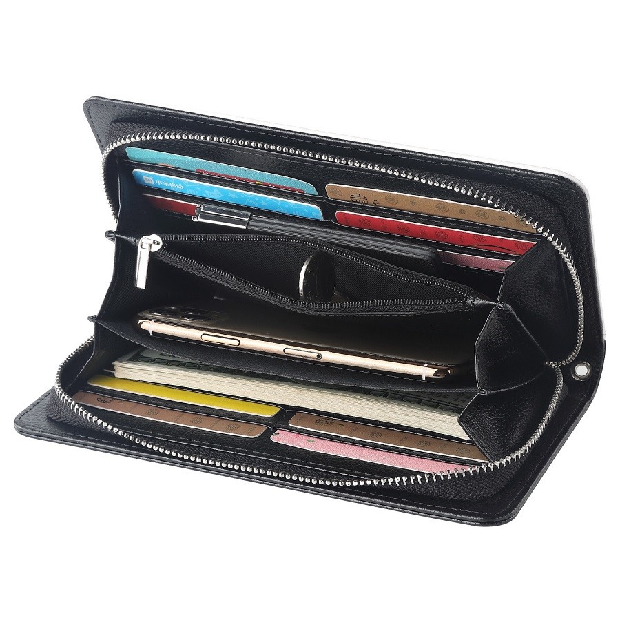 Big Capacity Leather Sublimation Long Zippered Wallet With Multiple Card Slots for sublimation Blanks printing