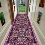 3D Printed Flower And Geometric Commercial Floor Mat Entrance Corridor Stairway