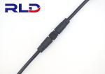 Nylon PA66 Material 3 Pin LED Connectors , Waterproof Power Cord Connector