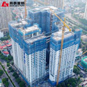 Quality Steel Structure Luxury Apartments Commercial Areas Hotels High Rise Building wholesale