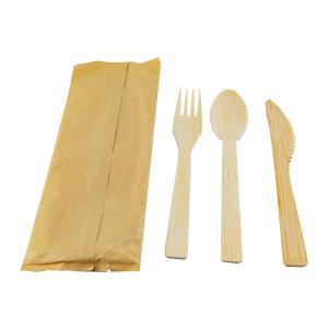 Quality Eco Friendly 170mm Disposable Bamboo Cutlery Polished Surface wholesale