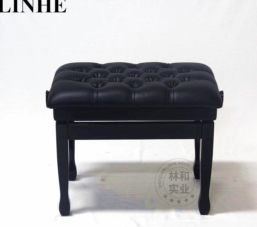 EASTONY Padded wooden Artist piano bench The net size and height of the single lifting stool with box can be adjusted
