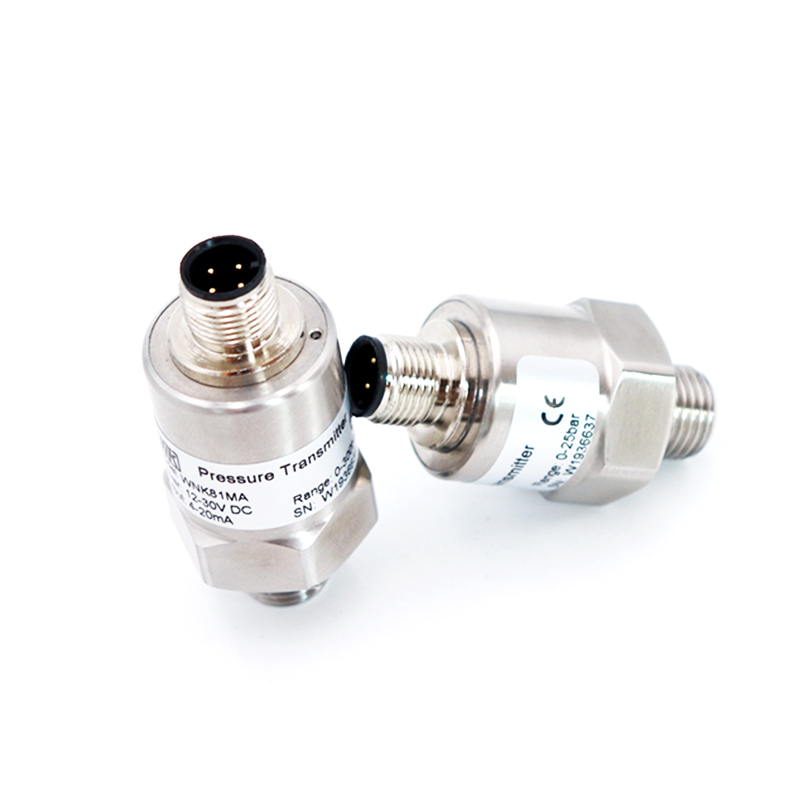 Ceramic HVAC Electronic Air Pressure Sensor M12 4 Pins Electronic Connection