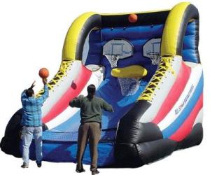 Quality 0.55mm PVC Tarpaulin Inflatable Hoop Shooter , Inflatable Amusement Park wholesale