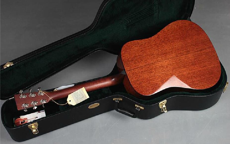 Custom D18 all massive solid mahogany sides and back acoustic guitar