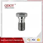 STAINLESS STEEL MATERIAL BRAKE HOSE FITTINGS SINGLE BANJO BOLT M12 X 1.25