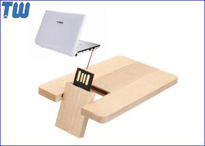 Quality Solid Wood Credit Card Name Card 4GB Thumbdrive Disk Customized Printing wholesale
