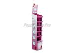 Retail Temporary Personal Skin Care 5-shelf Promotional Cardboard POP Display