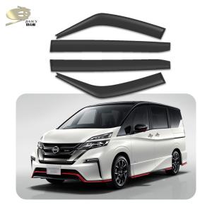 Quality PMMA Dark Smoke Car Vent Shade 2.2mm Thickness For Nissan Serena 2016 wholesale