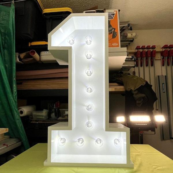 Customized Big Wedding Letters 12V Input Voltage Party Marquee Decoration with