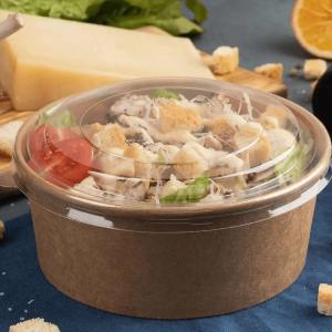 Quality Biodegradable PLA Coated Paper Salad Bowl With FSC Certified wholesale
